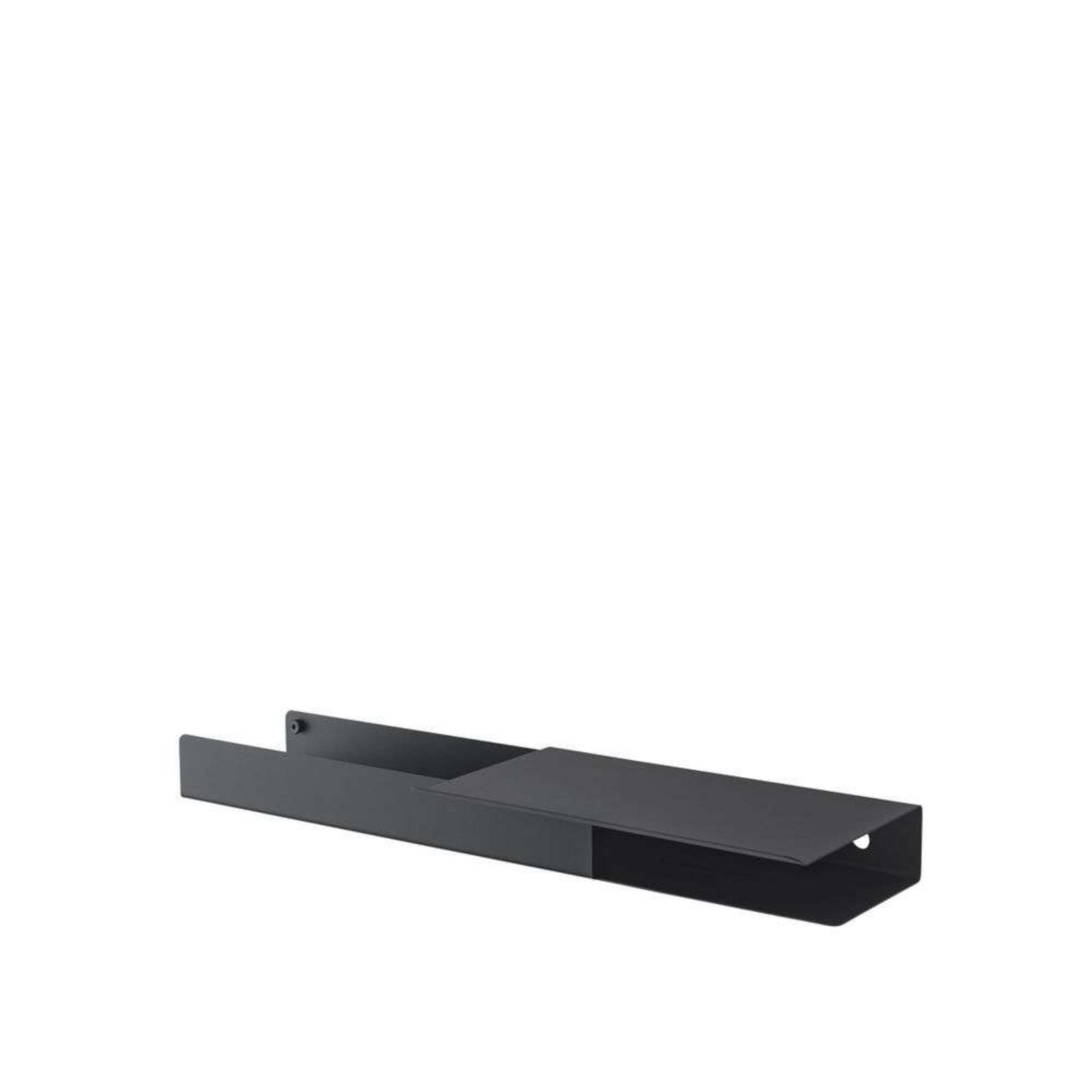 Folded Shelves Platform 62x5,4 Black - Muuto