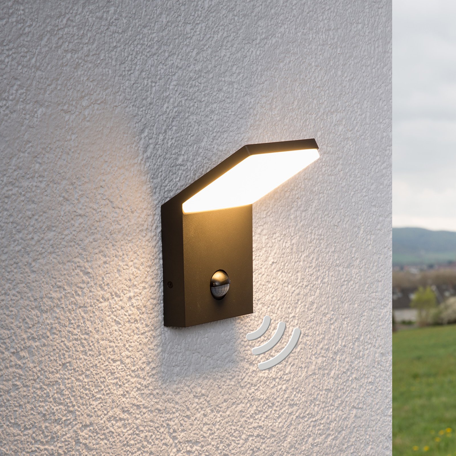 Nevio LED kültéri fali lámpa mozgásérzékelővel