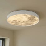 Lampa sufitowa LED Lune, tworzywo sztuczne, metal, 38 cm