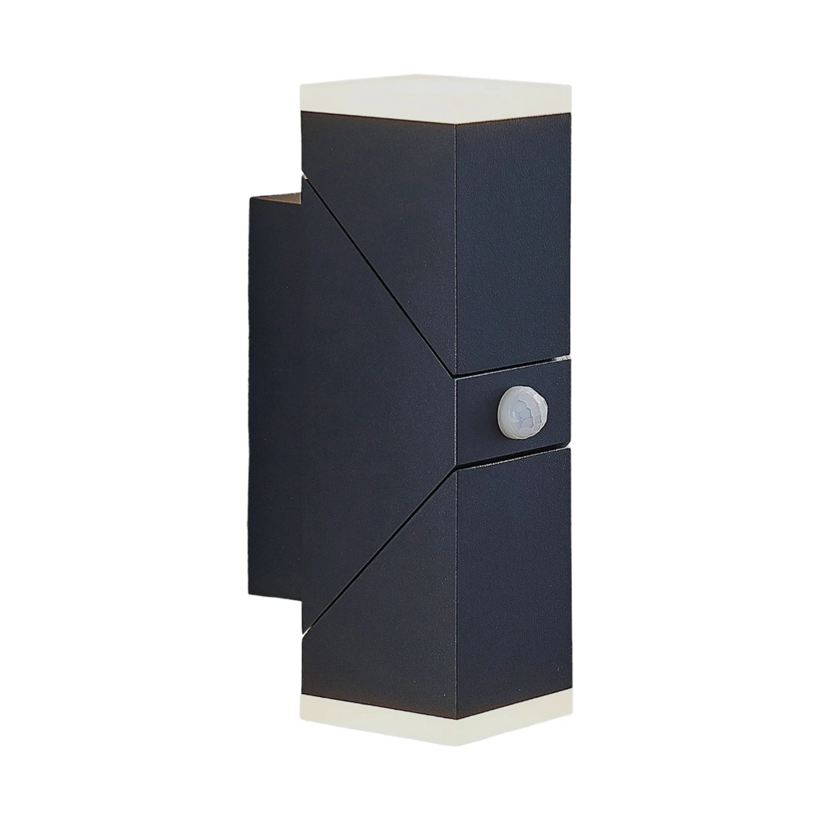 Lindby LED-Wandleuchte Sally, 22 cm, anthrazit, IP54, Sensor