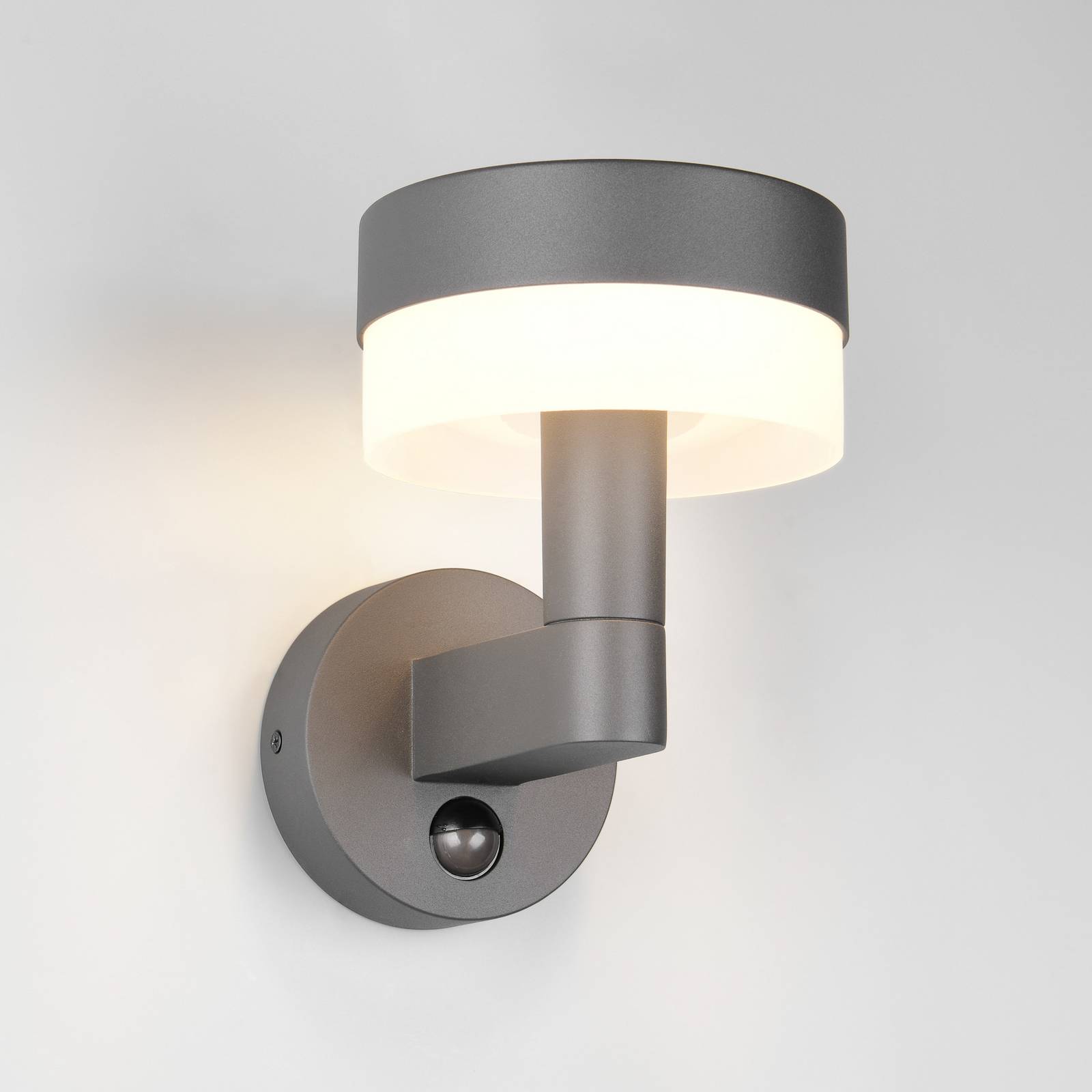 LED-Außenwandlampe Mackenzie Sensor anthrazit, Alu-Druckguss günstig online kaufen