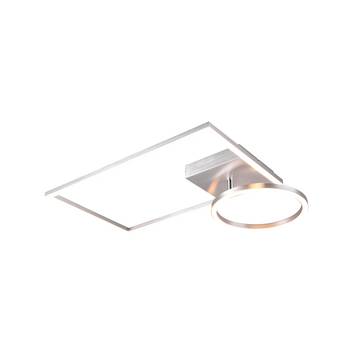 Lindby Coljana LED-Deckenlampe Rechteck/Ring alu