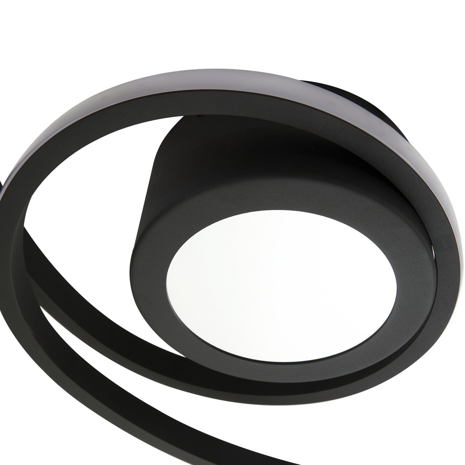 Thalina LED Ceiling Lamp 45cm Black/White - Lindby