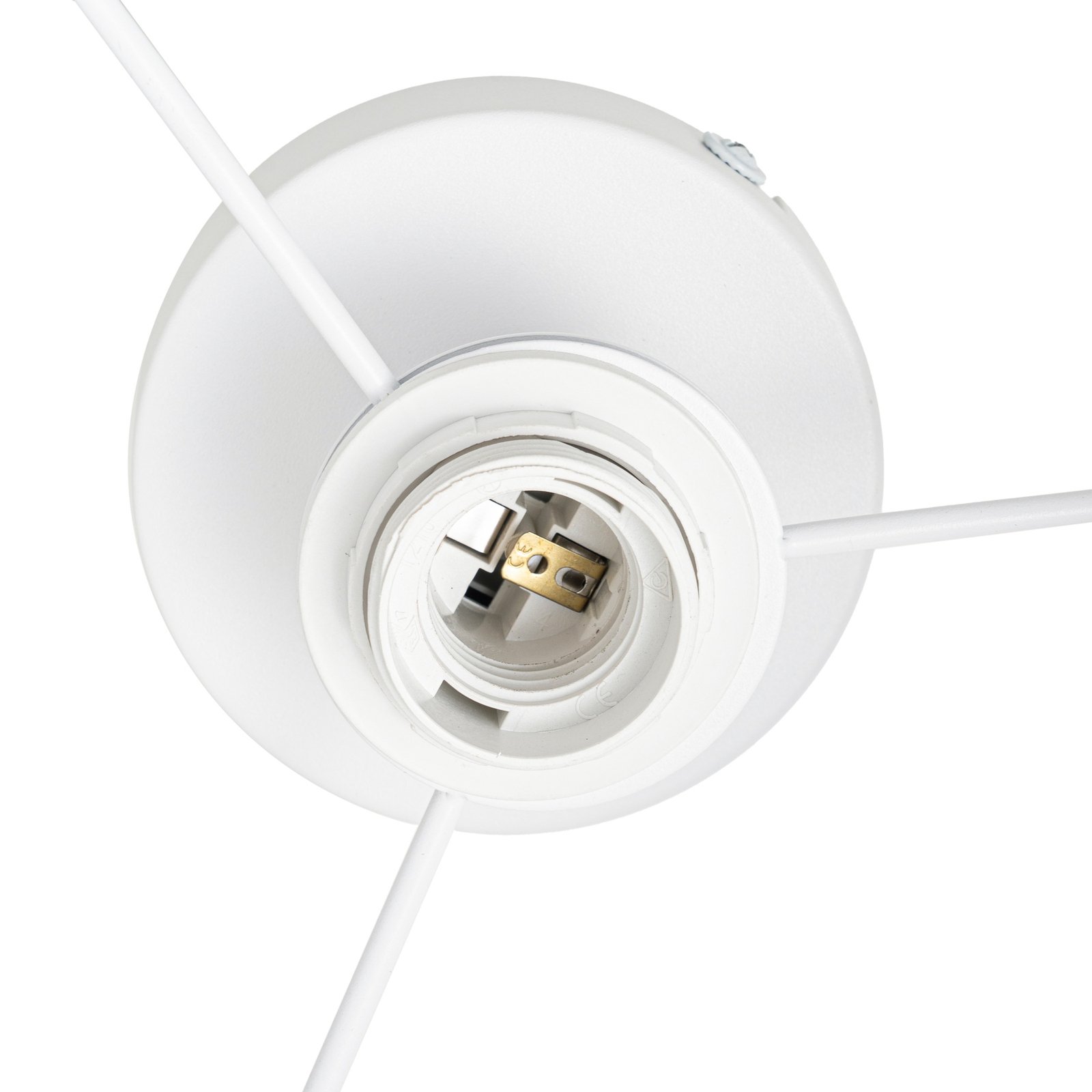 Lindby Aralena ceiling light, white, metal, Ø 26 cm