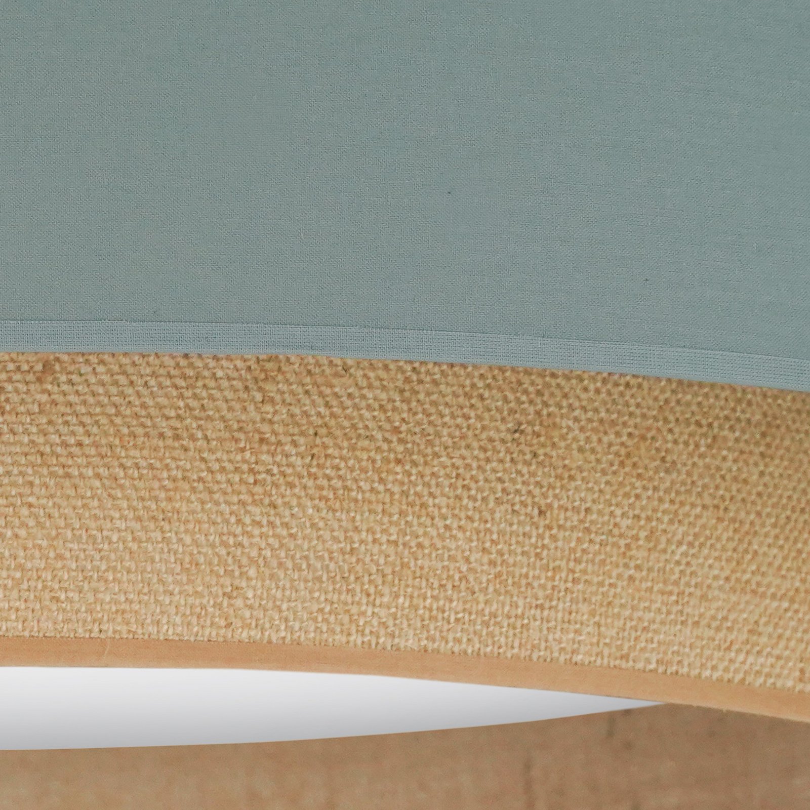 LED ceiling light Luneta, sage/jute, Ø 60 cm, 3-step dimmable