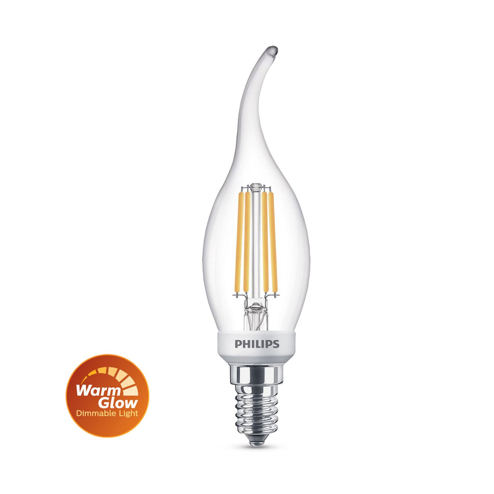 Philips LED-Lampe BA35 3,4W 2.700K WarmGlow Ra90