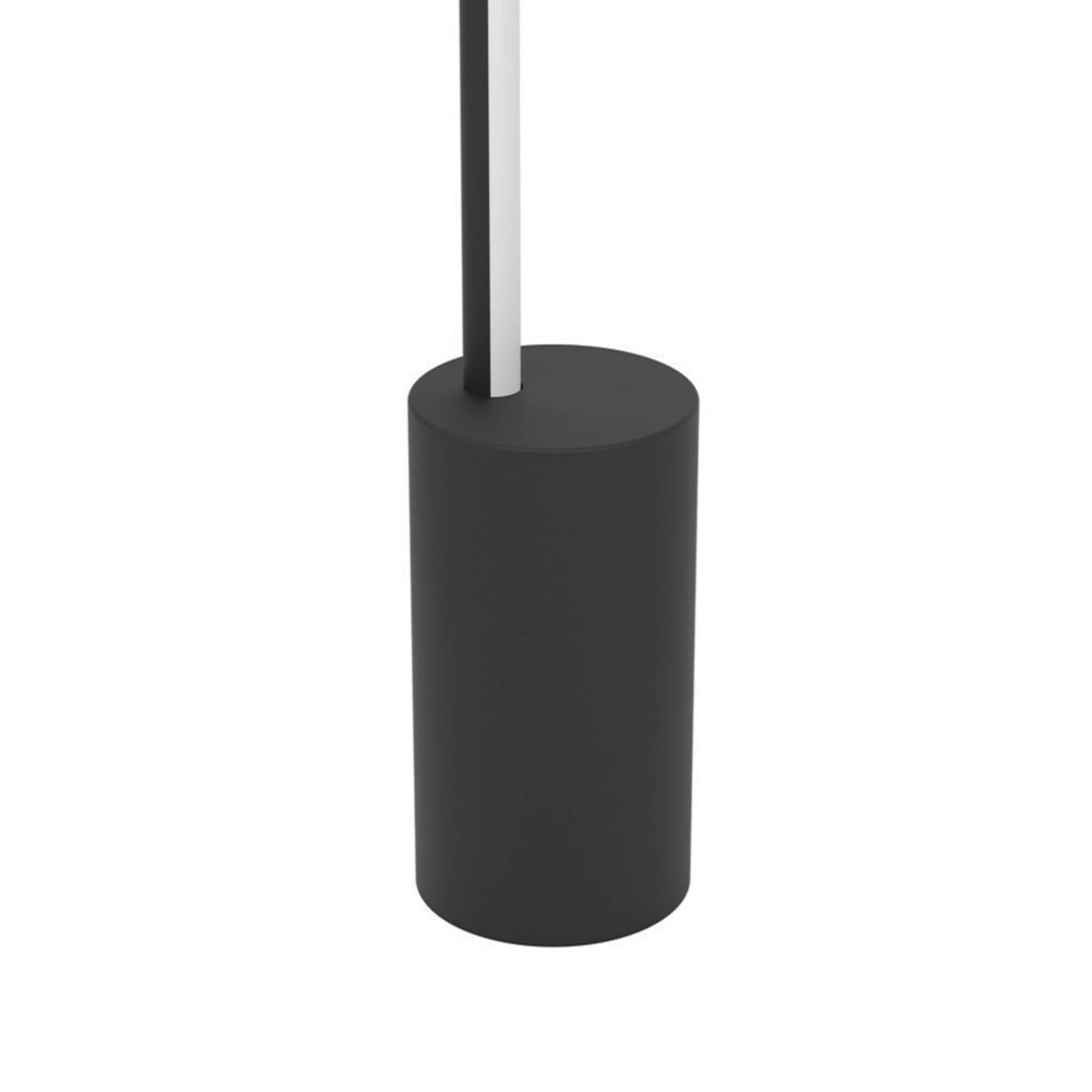 EGLO connect – inteligentna lampa stojąca LED FLATRON-Z, czarna, 128 cm