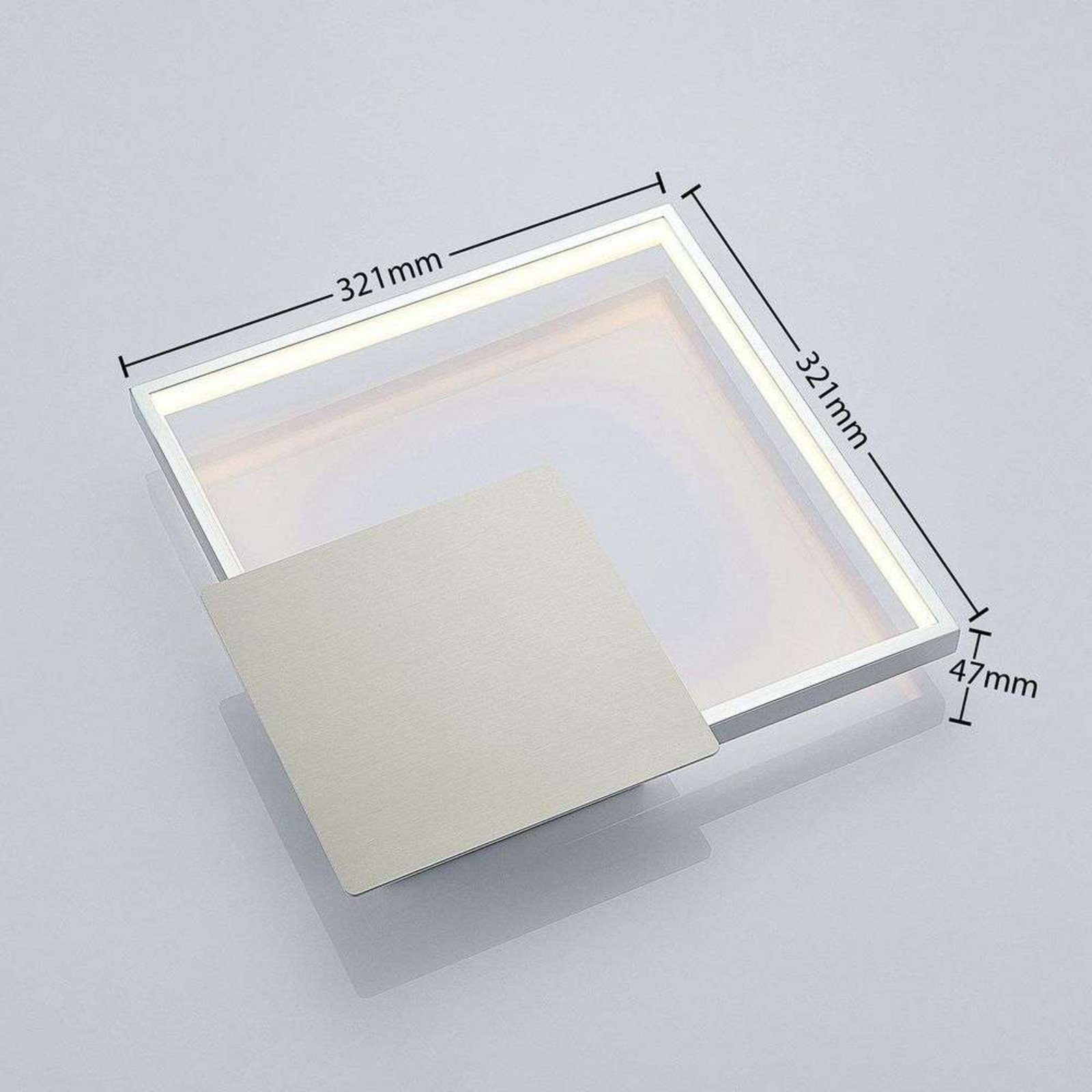 Anays Square LED Fali Lámpa White - Lindby