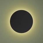 Lunia Nové nástenné svietidlo, čierne, Ø 40 cm