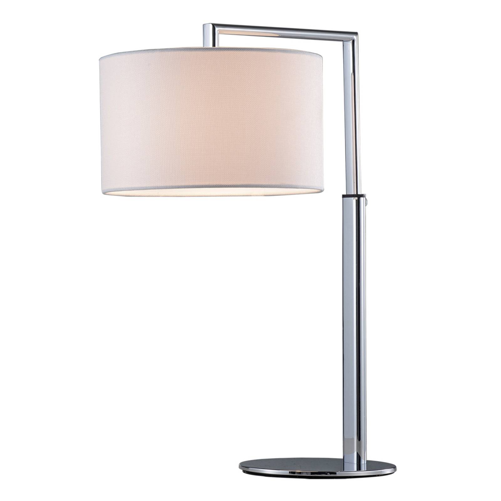 Lucande Iska lampe table hauteur réglable, blanche