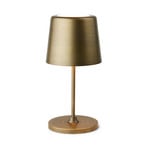 LUMEN LED-akkukäyttöinen pöytälamppu, vanha messinki, 23 cm, IP44 - Halo Design