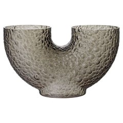 Arura Low Glass Vase Schwarz - AYTM