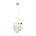 Pomp LED hanglamp, Ø 48 cm, chroom, acryl/metaal, CCT