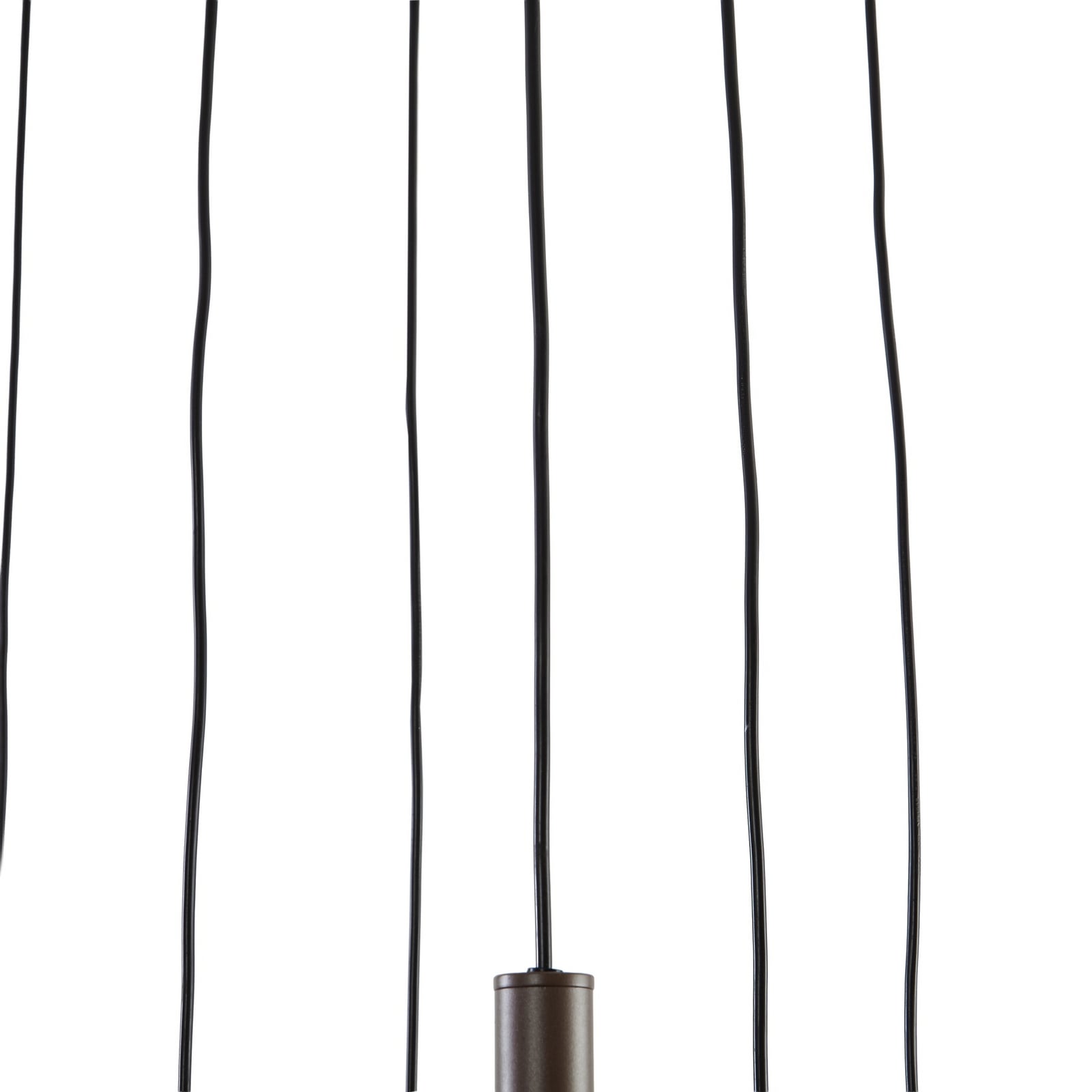 Lucande hængelampe Lumavia, 12 lyskilder, glas, brun/ravfarvet, G9