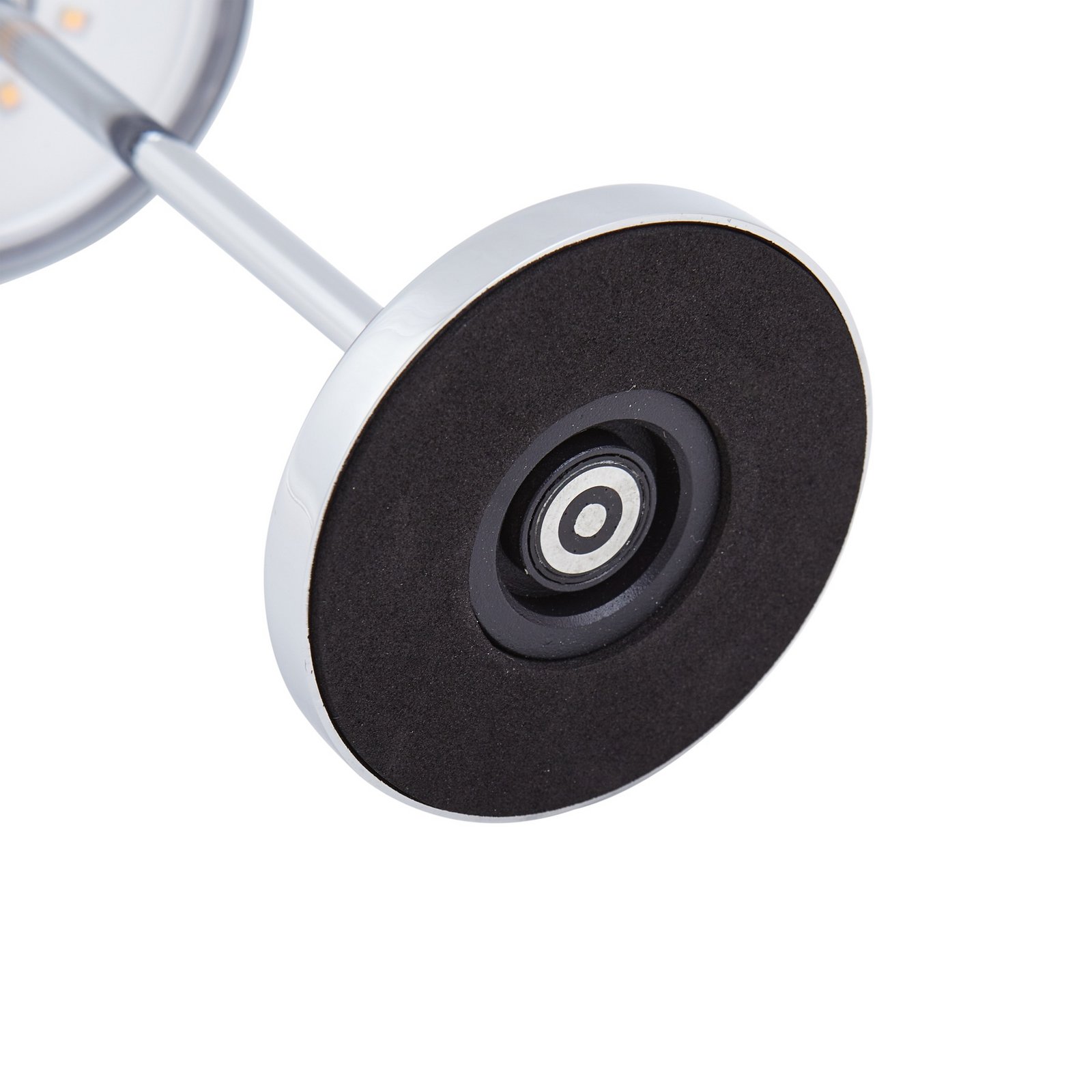 Quill LED rechargeable table lamp, CCT, chrome, dimmable - Lucande