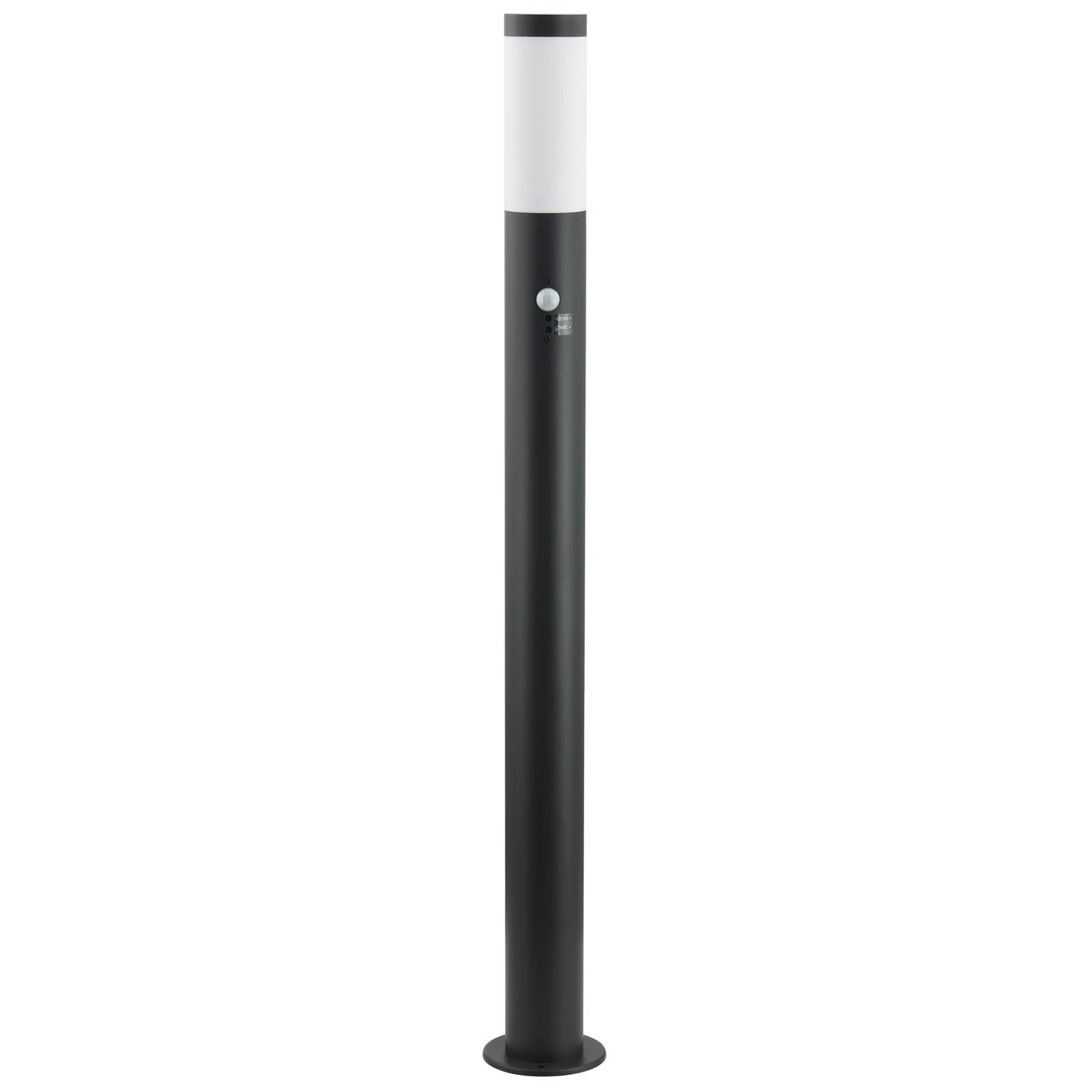 Bornes lumineuses Lindby Statius, anthracite/blanc, capteur, 100 cm