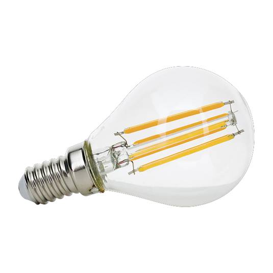LED-dropplampa E14 4,5 W filament 827 dimbar