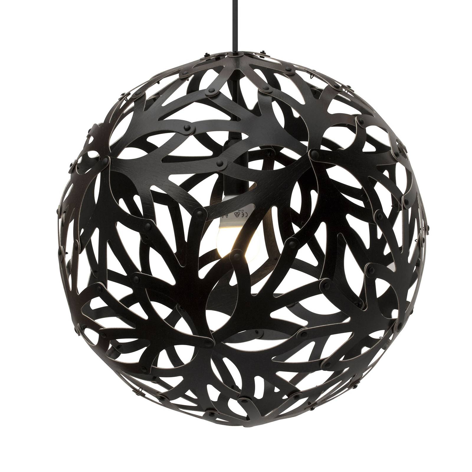 david trubridge Floral Hängelampe Ø 40cm schwarz