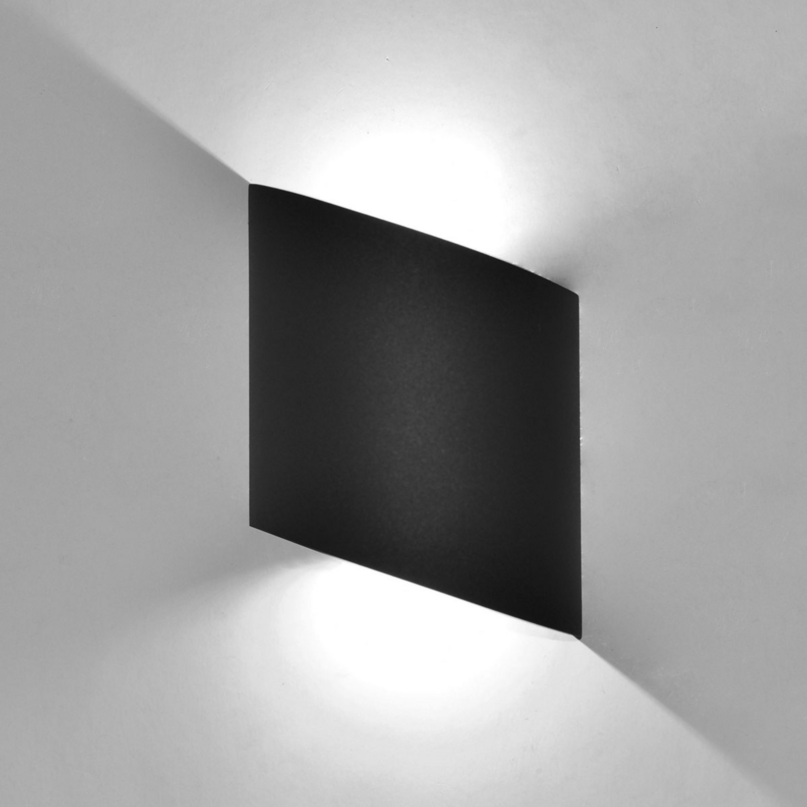 Candeeiro de parede exterior LED Sochi em cinzento escuro