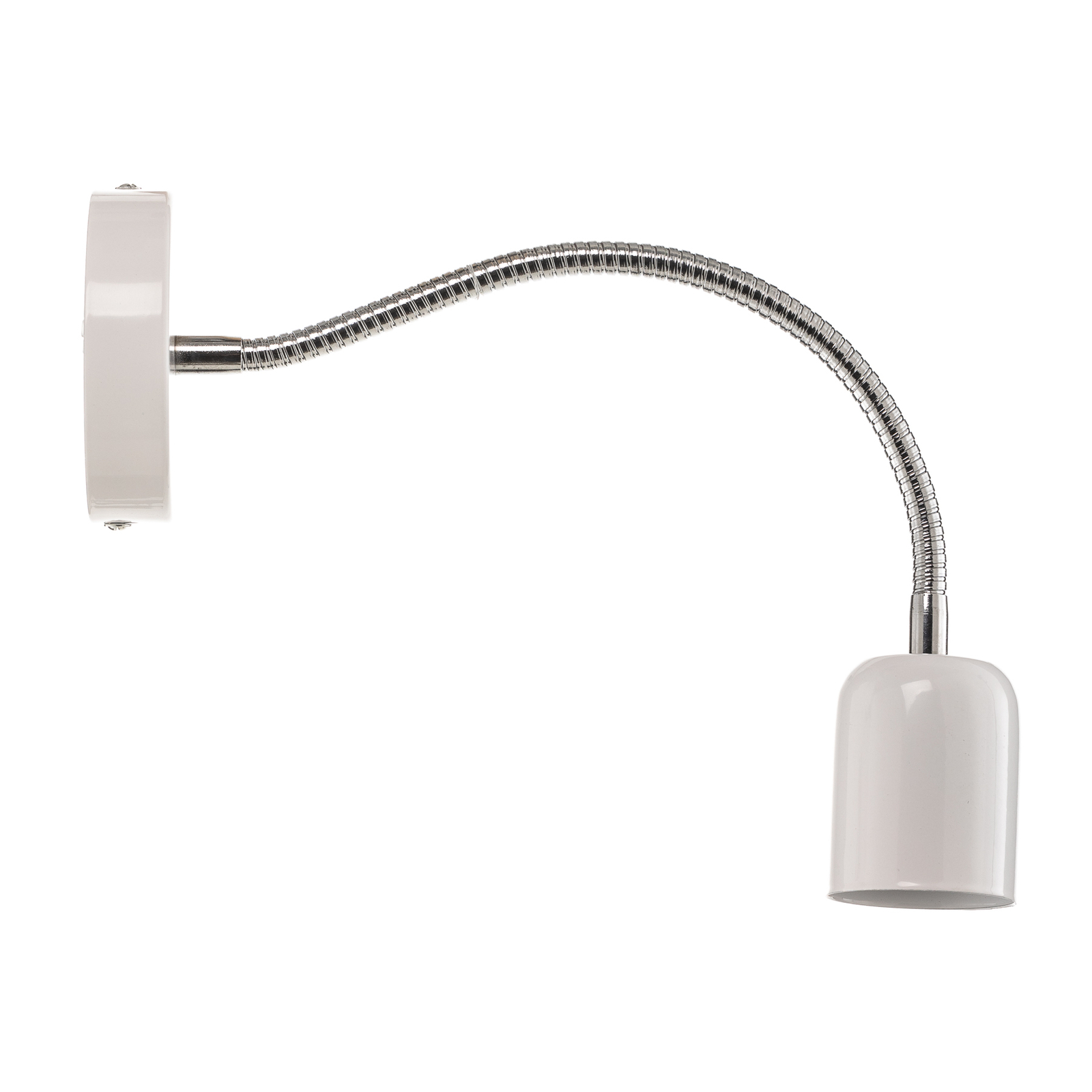 Maxi wall light with flexible arm, white