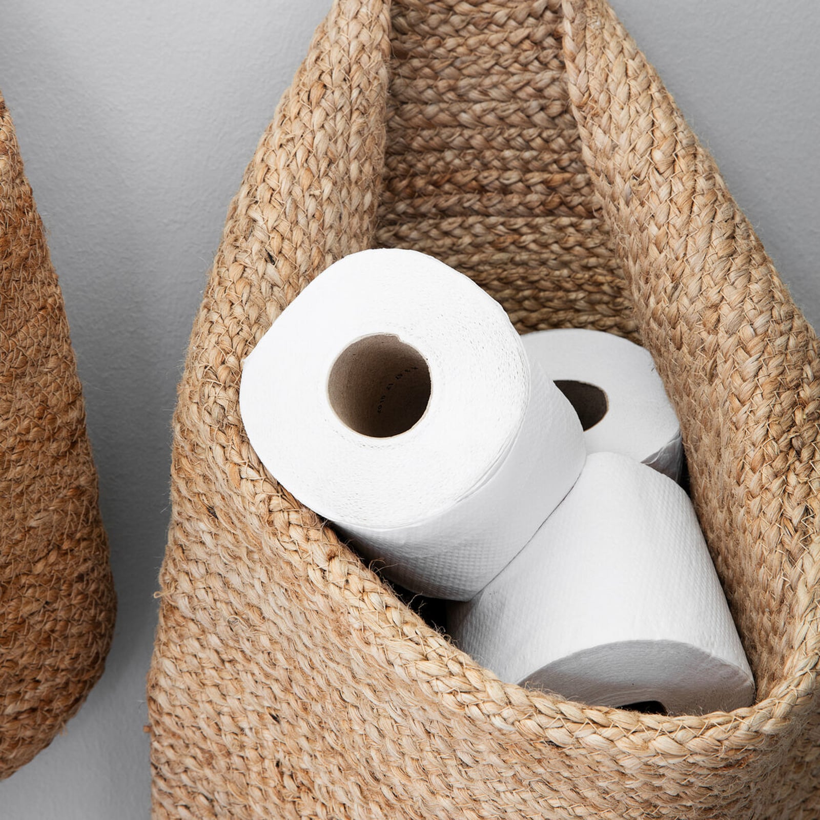 Cestino portaoggetti HDMira, canapa, 40 x 32 cm - House Doctor