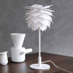 Dyberg Larsen table lamp Pineapple, white, height 35 cm