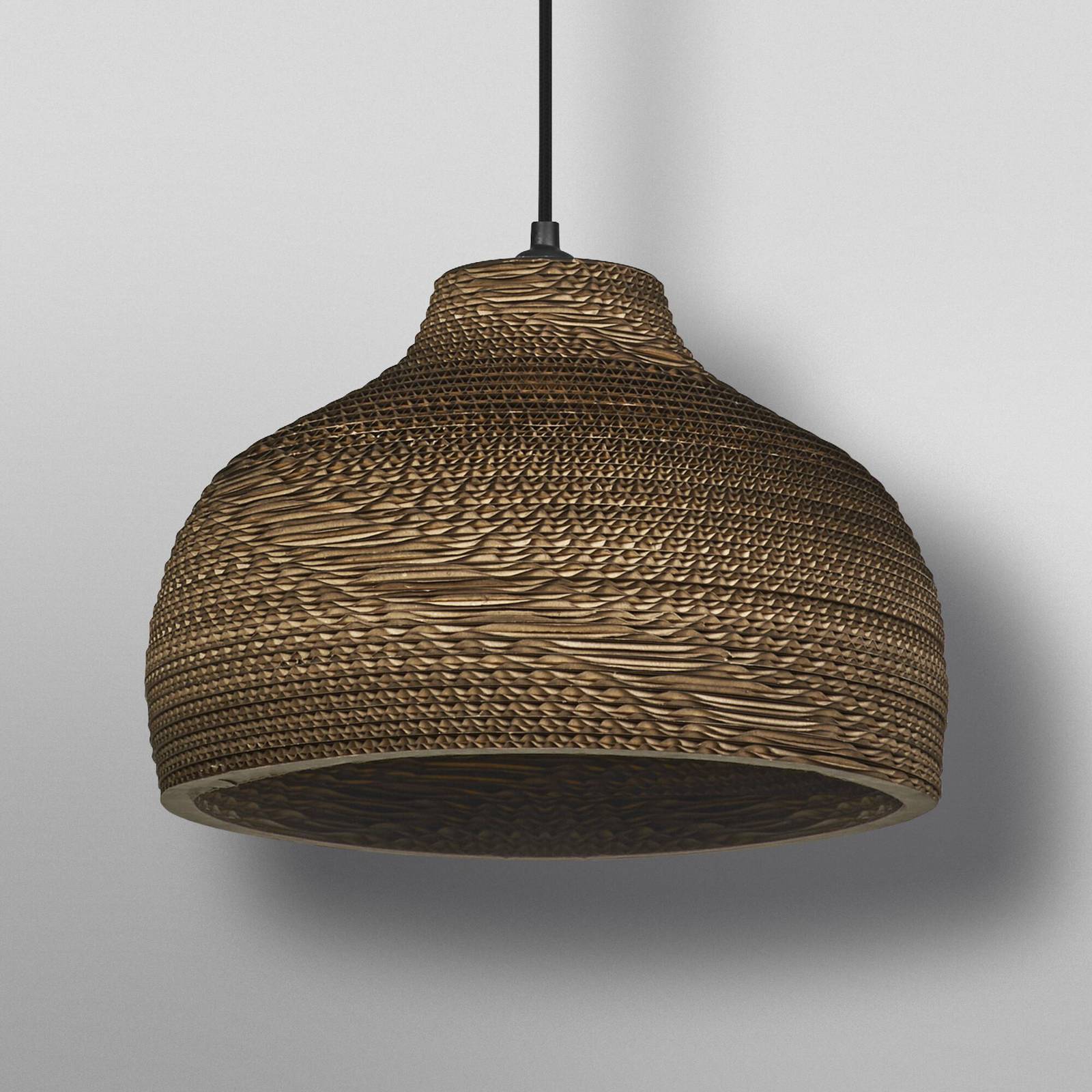 Żyrandol OSRAM HAT, brązowa, Ø 36 cm, tektura falista, E27