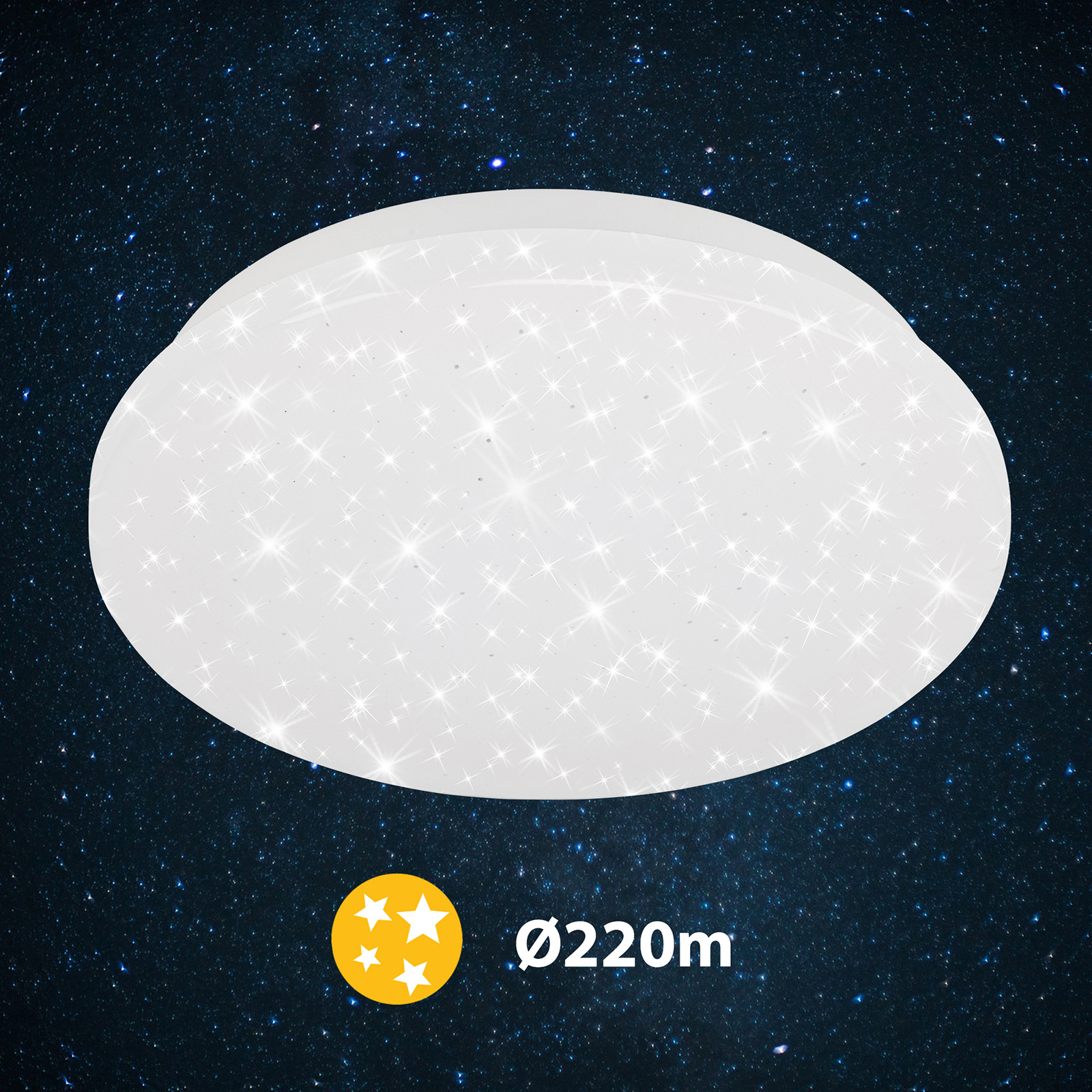 LED-taklampe 3388-016, stjernehimmel 22 cm