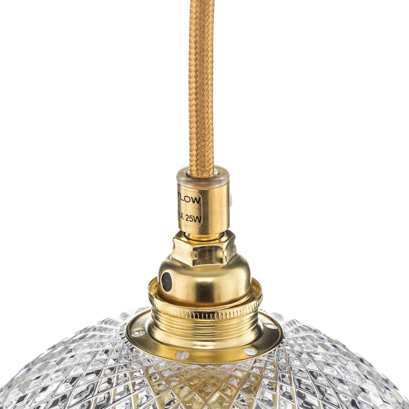 EBB & FLOW Rowan hængelampe, guld Ø 15,5cm
