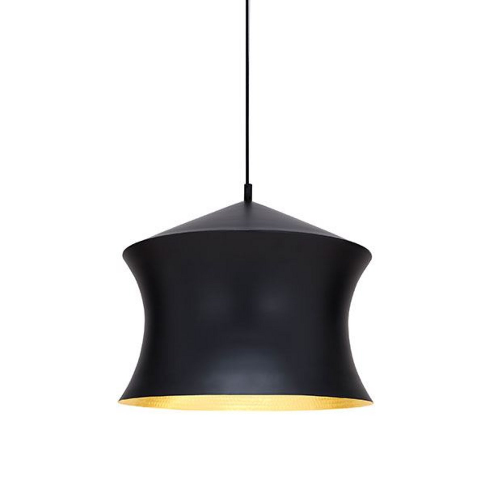 Beat Waist LED Závěsná Lampa Matt Black/Brass - Tom Dixon