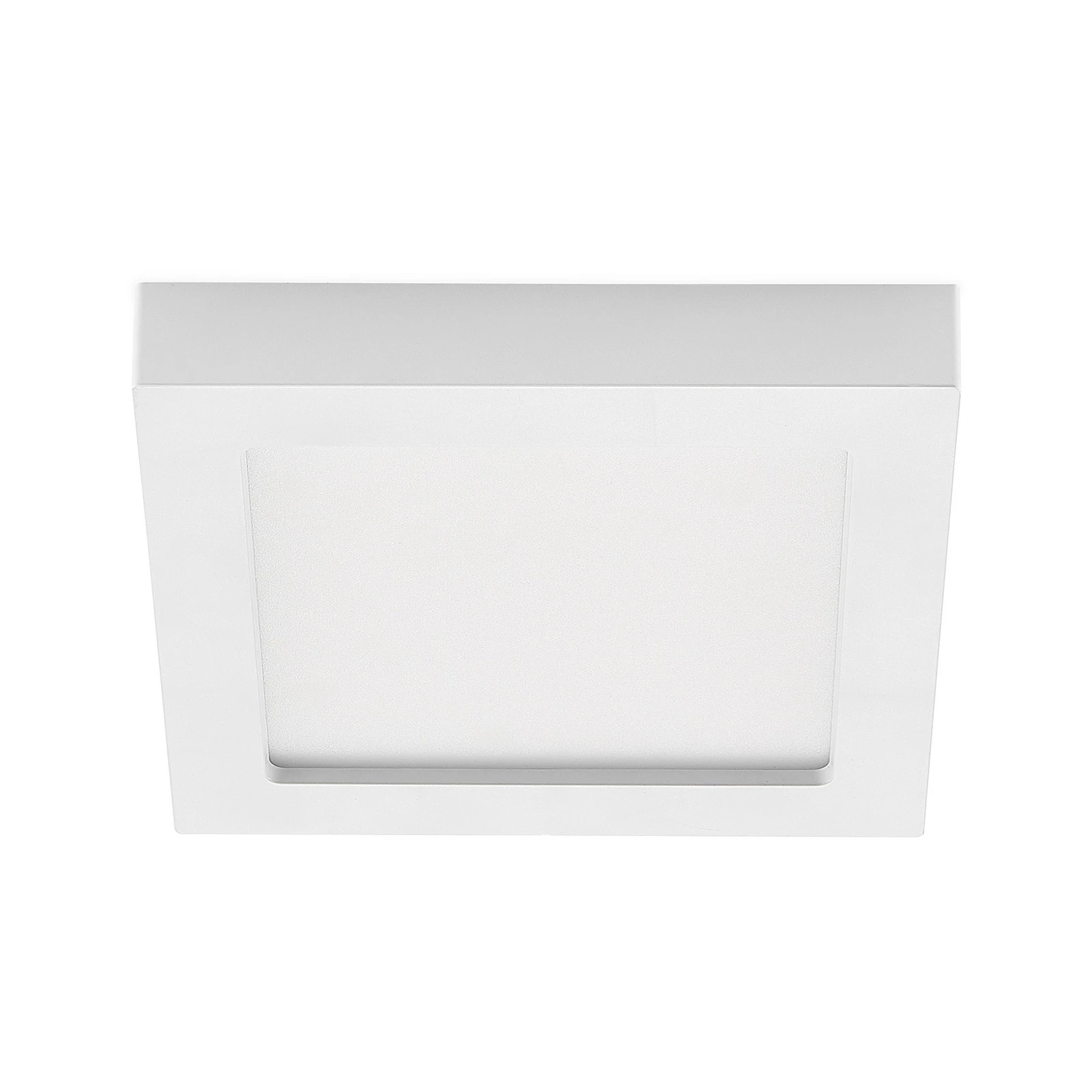 Prios Plafonnier LED Alette, blanc, 22,7 cm 24W, intensité variable