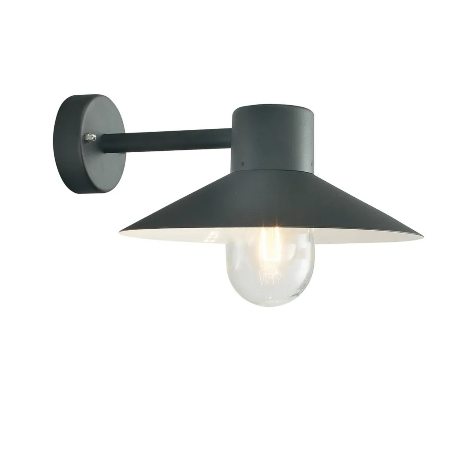 Lund Outdoor Wall Lamp Black - Norlys