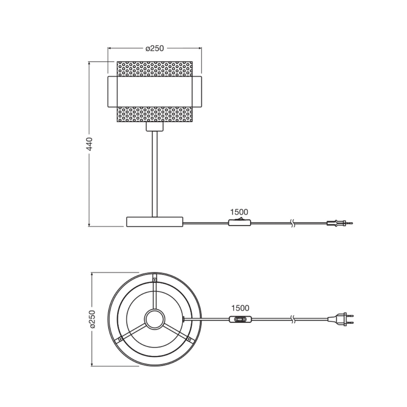 OSRAM tafellamp Decor Hornet, zwart/goud, E27