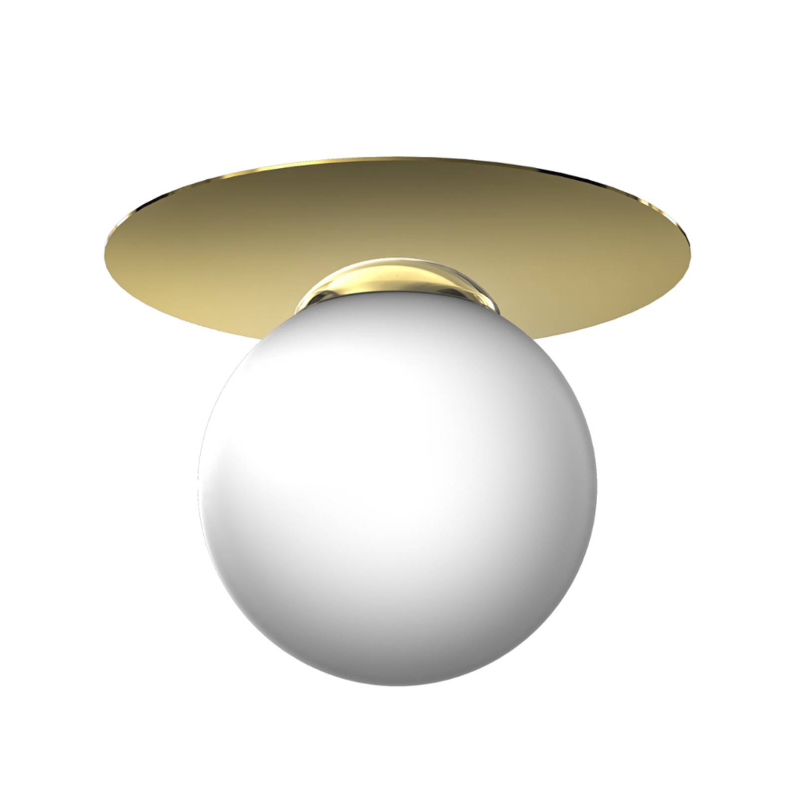 euluna - lampa sufitowa plato, 1-punktowa, ? 25 cm, do salonu / jadalni, metal, szk?o, e27, 60w, wys. 26 cm