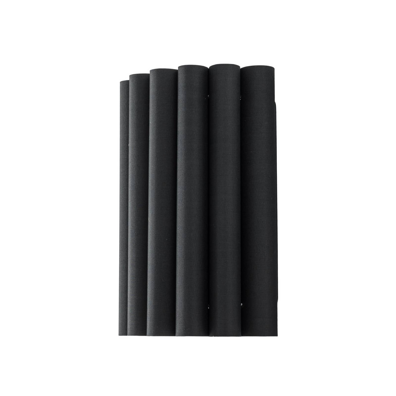 Wandleuchte Aria, schwarz, Microfaser, E27