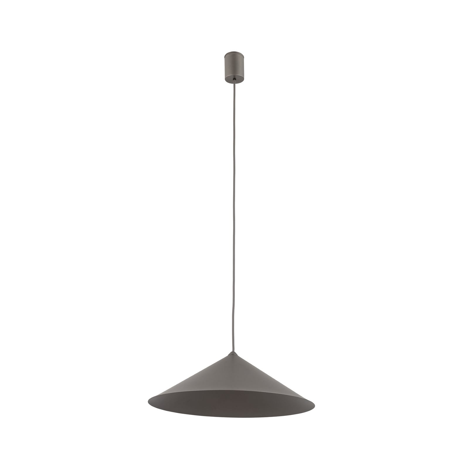 Závěsné světlo Lume L, hnědé, kov, Ø 40 cm, GX53
