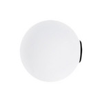 Karman Maoo wall light, satinised glass, Ø 12 cm, G9