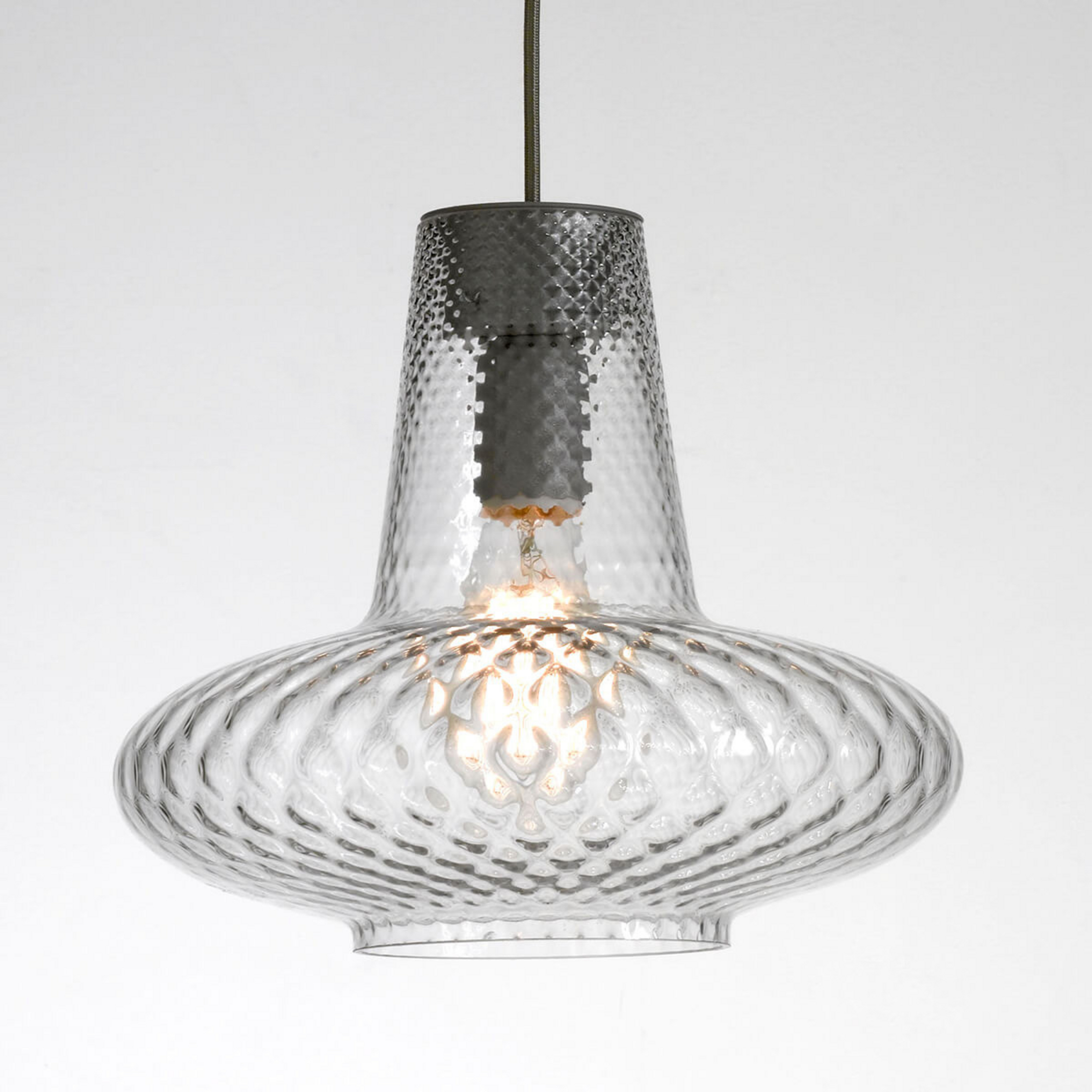 Szklana lampa wisząca Giulietta, przezroczysta
