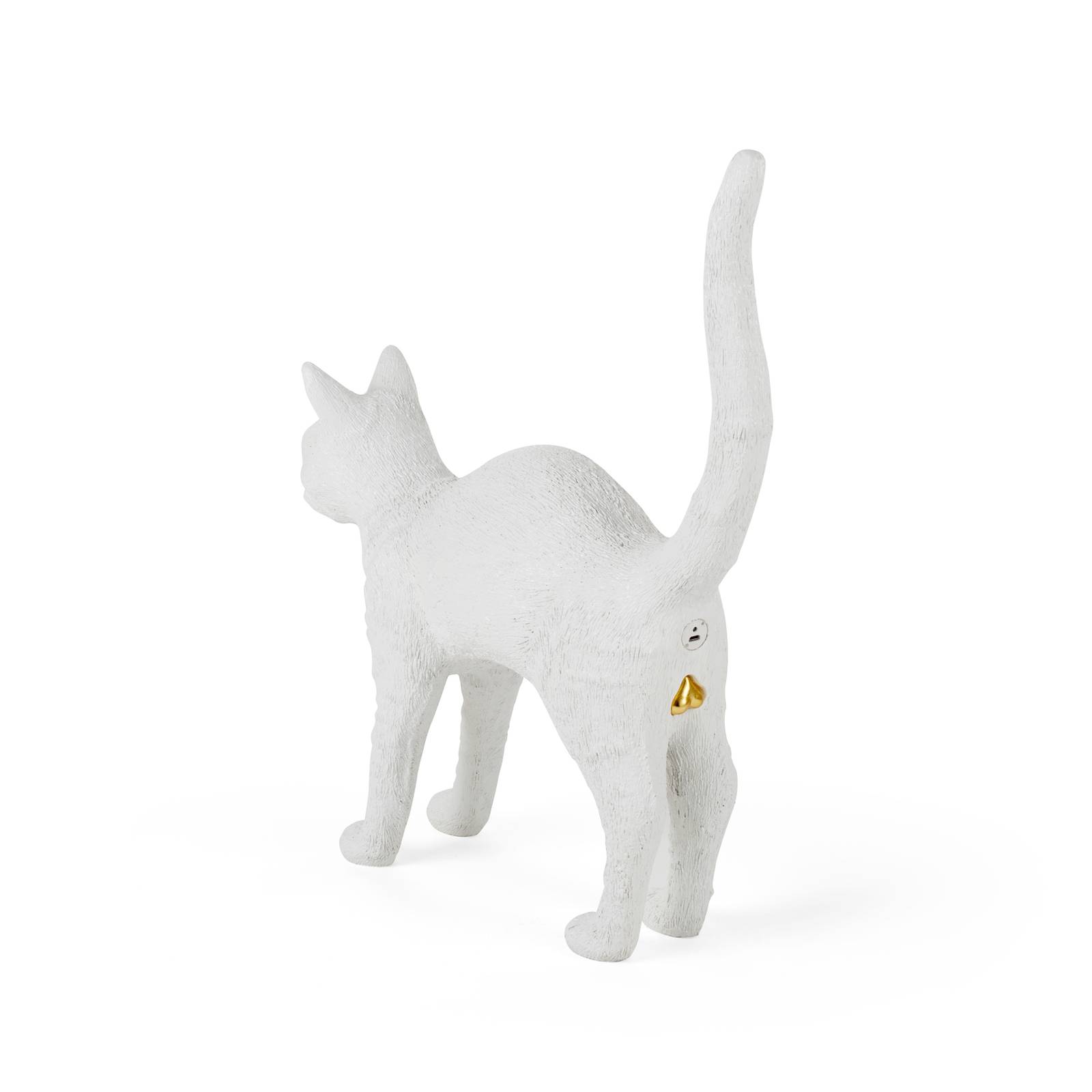 SELETTI Jobby the Cat LED-Deko-Tischleuchte, weiß günstig online kaufen