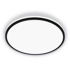 Pulap A LED stropné svietidlo, čierne, Ø 33 cm, plast