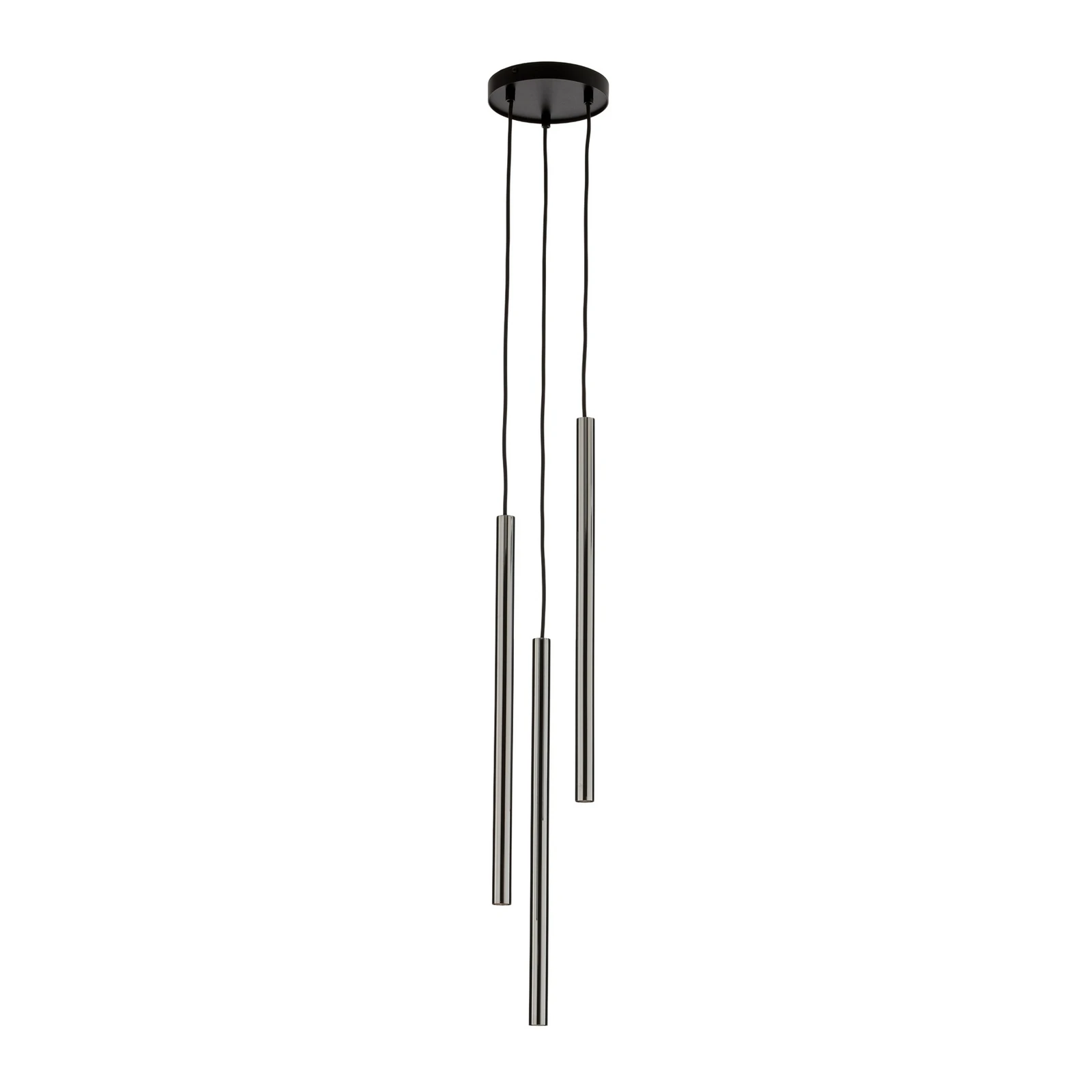 Hängeleuchte Sopel Lux, 3-flammig, rund, schwarz/silber, G9