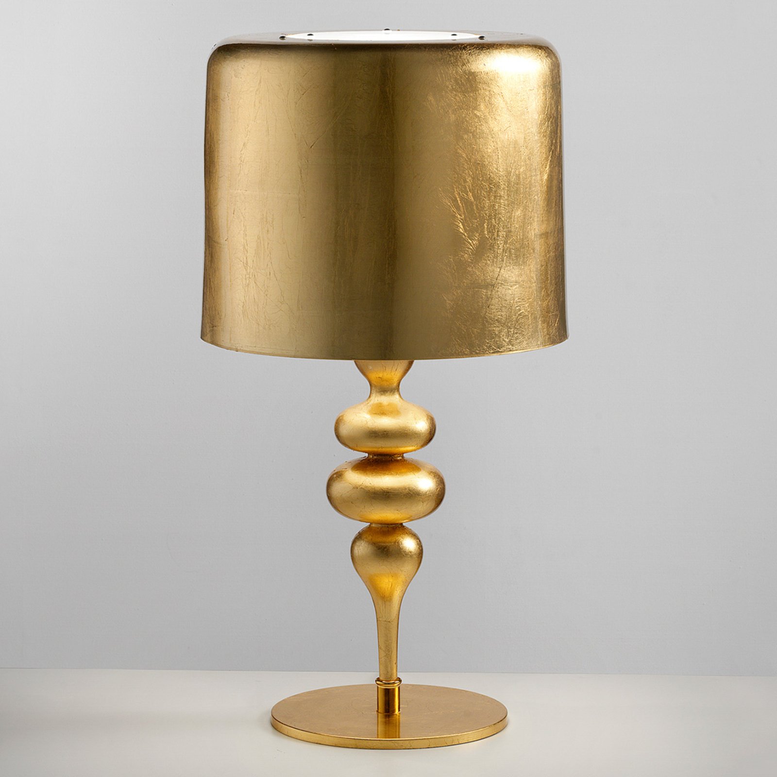 Lámpara de mesa Eva TL3+1G 75 cm, oro
