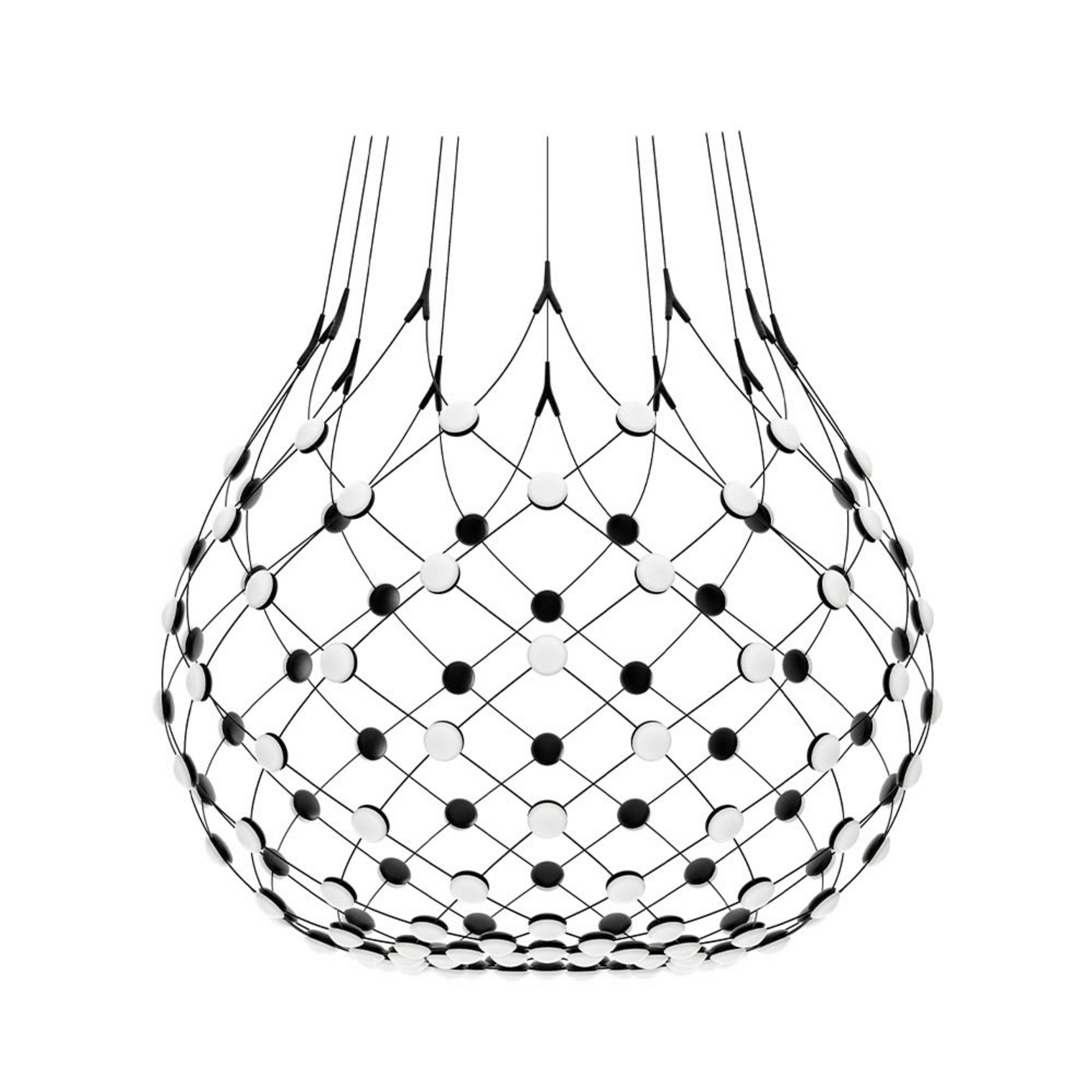 Mesh Lampa Wisząca Ø100xH90 Phase 4m Black - Luceplan