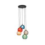 La Spezia pendant light 5-bulb multicoloured