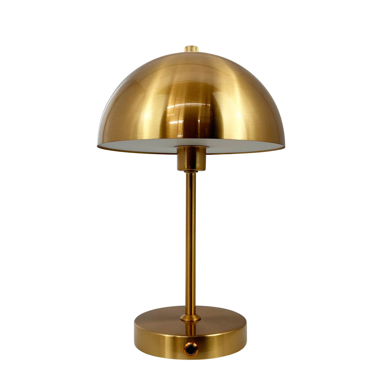 Dyberg Larsen Stockholm rechargeable table lamp, antique brass