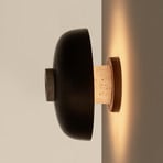 Audo LED sienas lampa „Reverse“, smilškrāsā/bronzas krāsā, Ø 24 cm, pagriežams