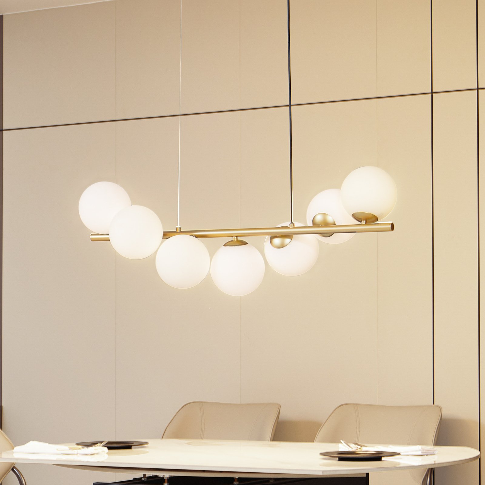 Isandro 7 Pendant Gold/Opal - Lucande
