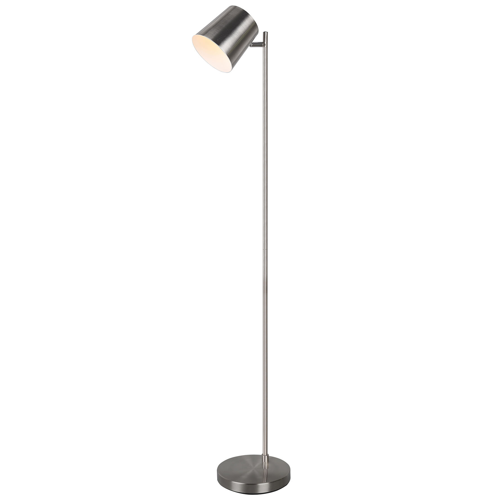 Blake LED floor lamp with battery, dimmable nickel