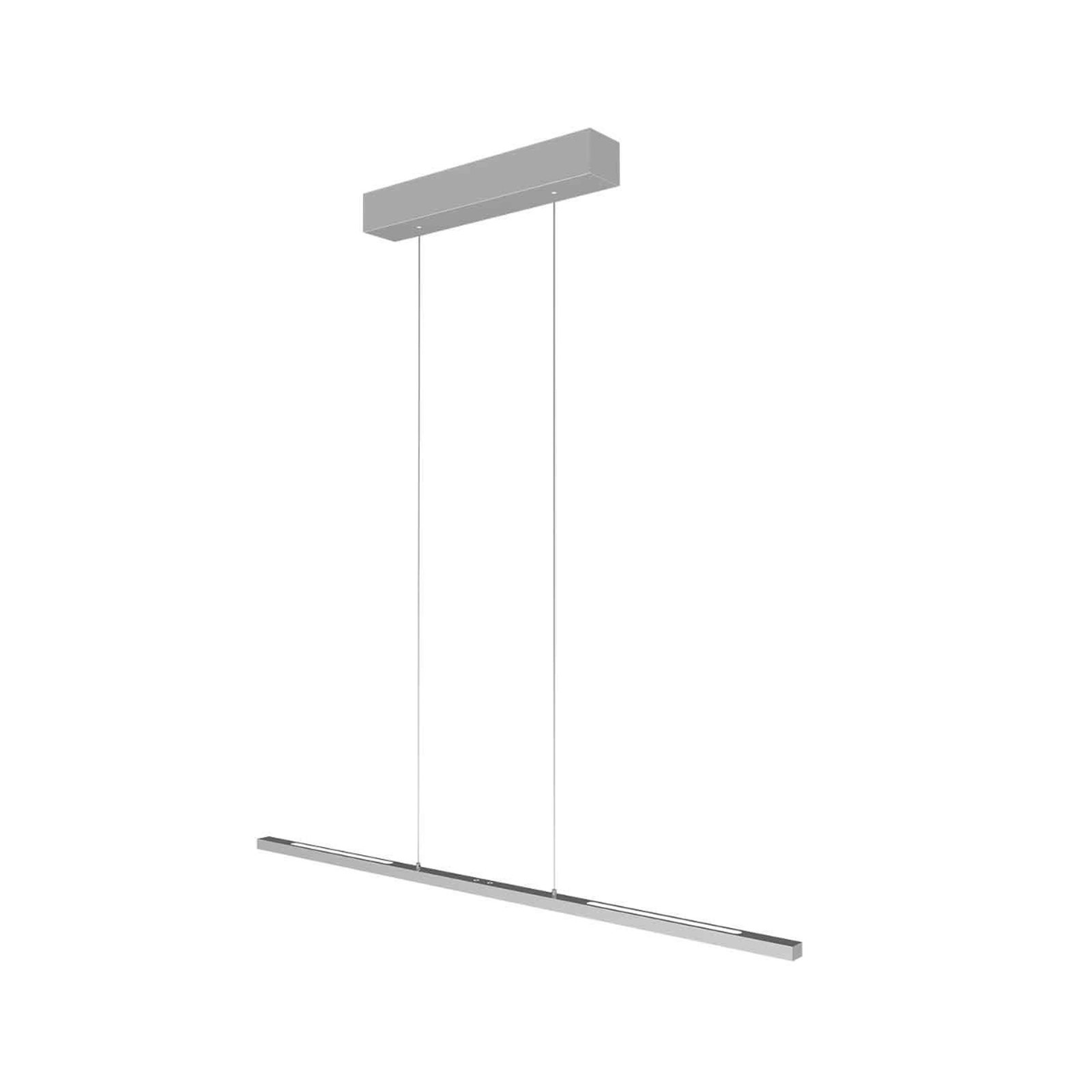 Candeeiro de suspensão LED Bande, cima/baixo, aço, 120 cm, CCT, regulador