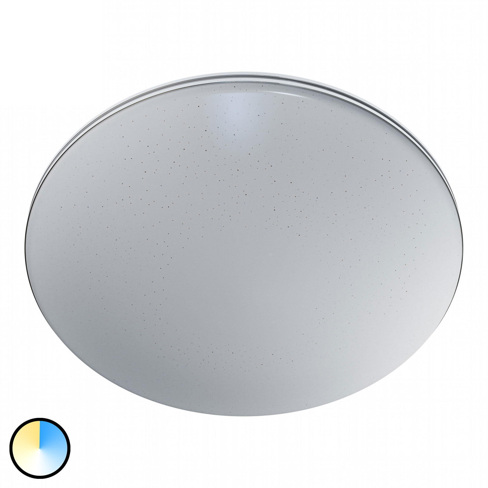 LEDVANCE Orbis Sparkle Remote LED ceiling light 50 cm, for Living / Dining Room, polycarbonate, aluminium, 28 W, energy efficiency: A+, H: 9.1 cm
